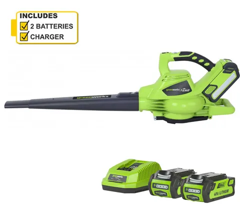 Greenworks Greenworks GD40BV 40v Cordless Blower c/w battery & charger