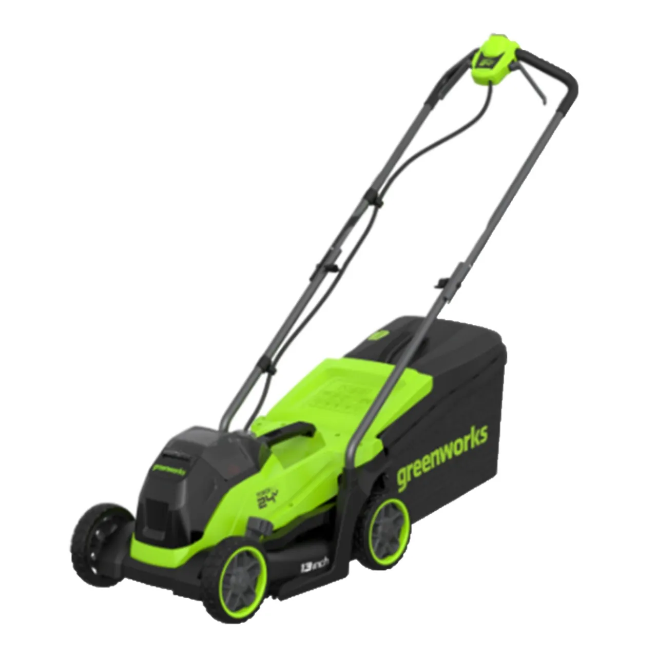 Greenworks Greenworks 24V 33cm Cordless Brushless Lawnmower and 25cm Line Trimmer Kit — view 2 of 3