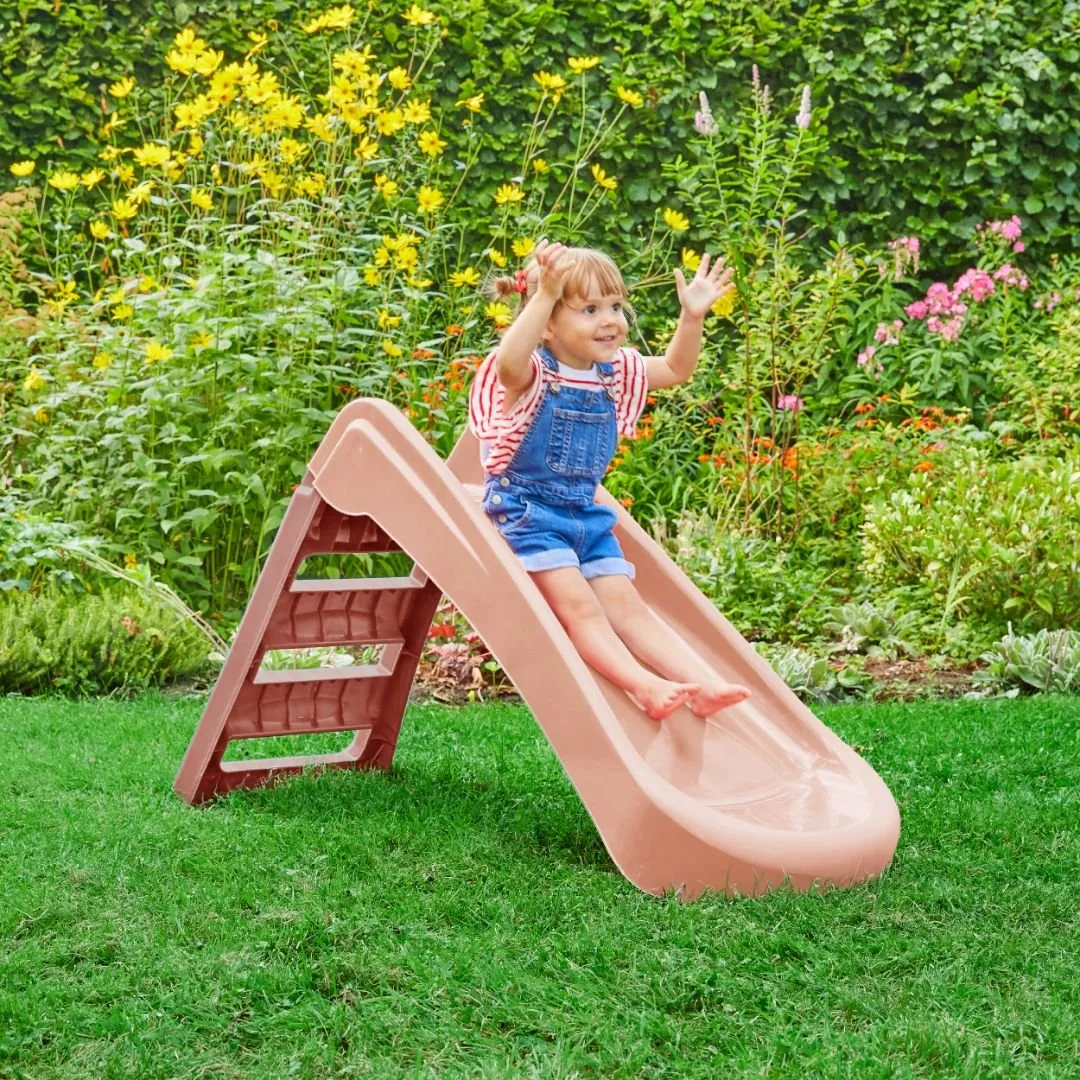 TP Toys PalPlay Pink Blush Plastic 4ft Folding Slide — view 2 of 3