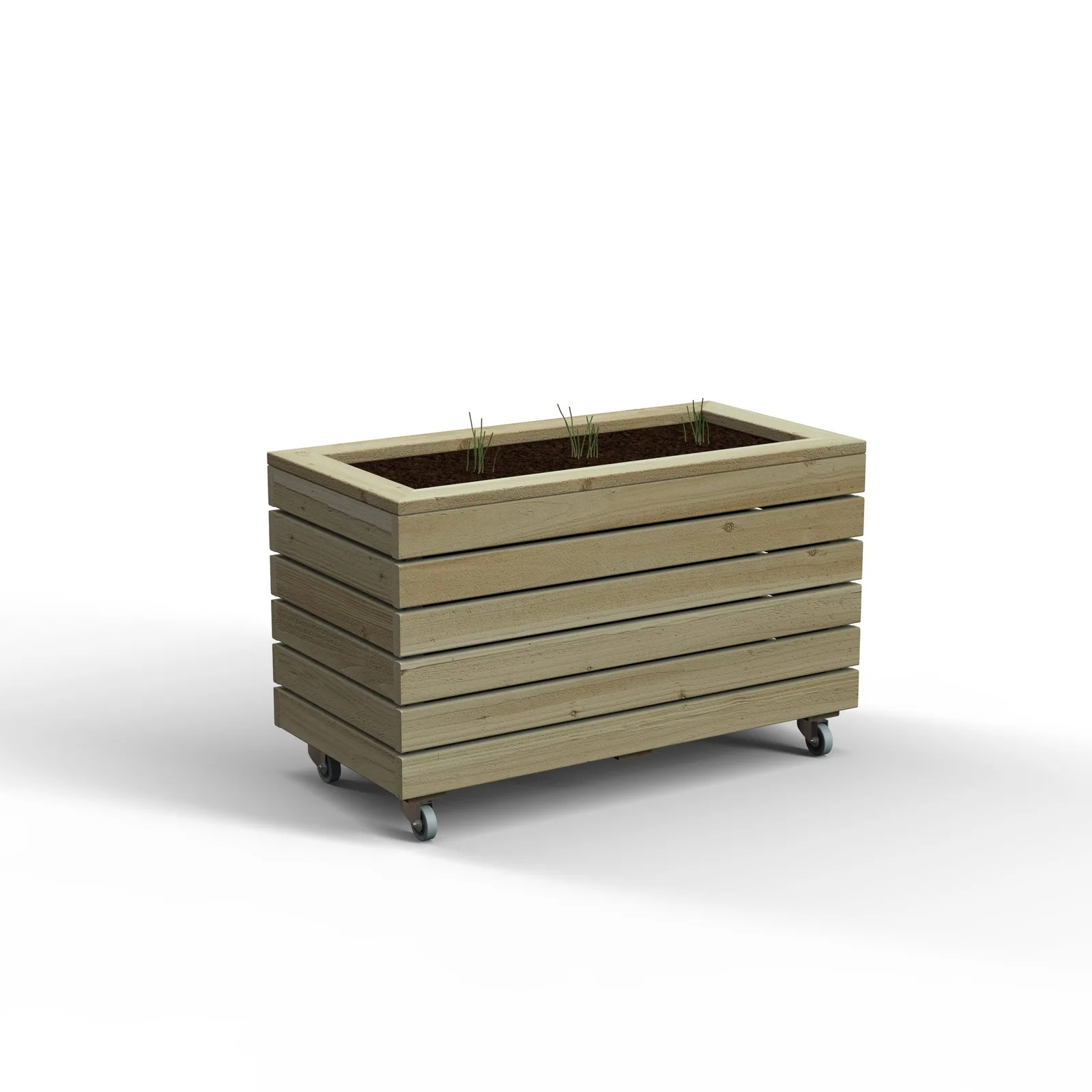 Linear Planter – Double with Wheels — view 2 of 8