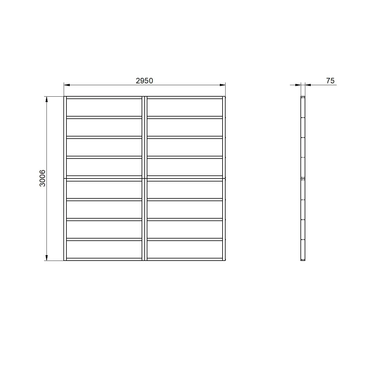 10 x 10 Shed Base for Forest Overlap Sheds — view 2 of 2