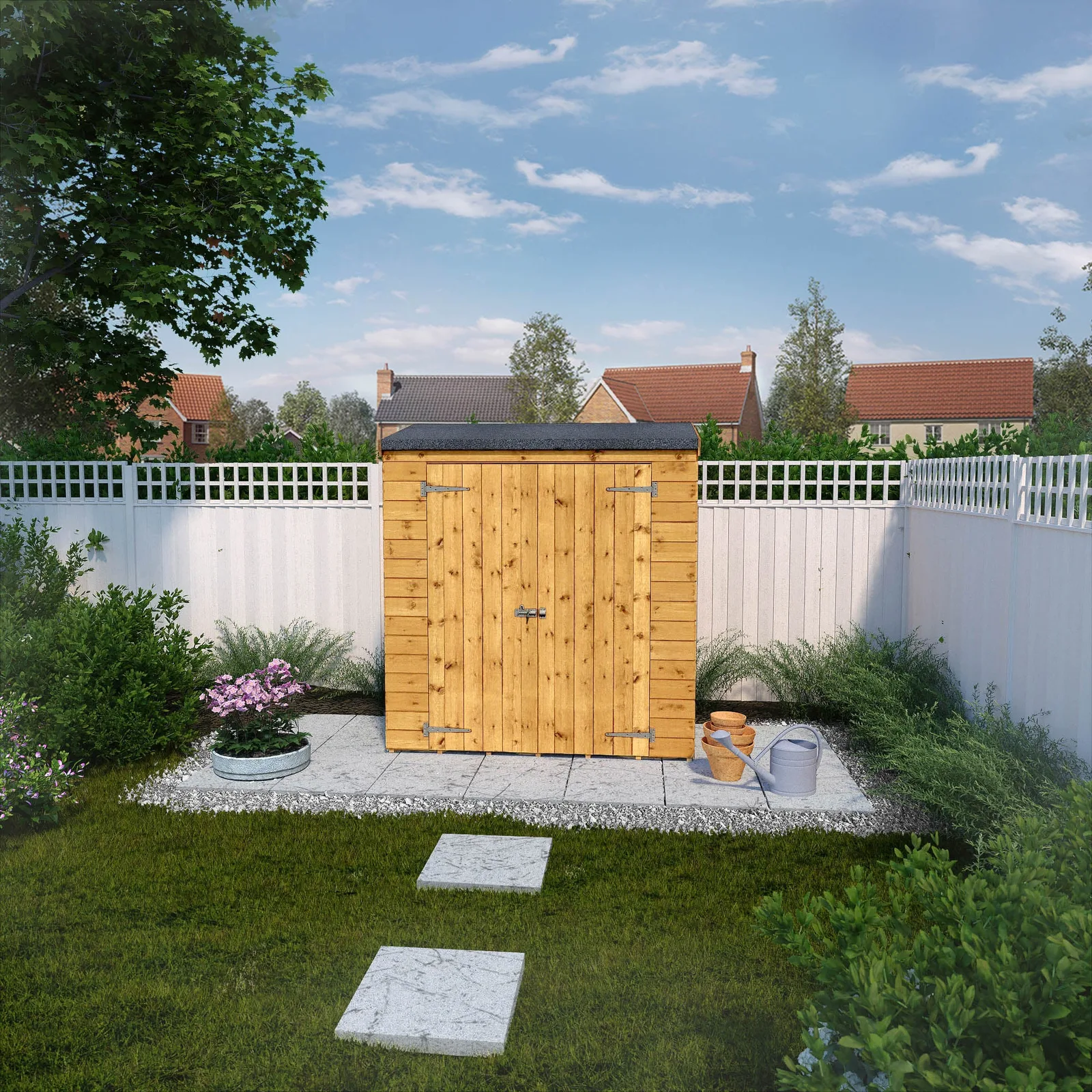 Mercia Garden Products 6 x 2'6 Tongue & Groove Pent Storage Shed — view 2 of 7