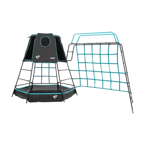 TP Toys TP Explorer Metal Climbing Frame Set with Monkey Bridge Black Edition