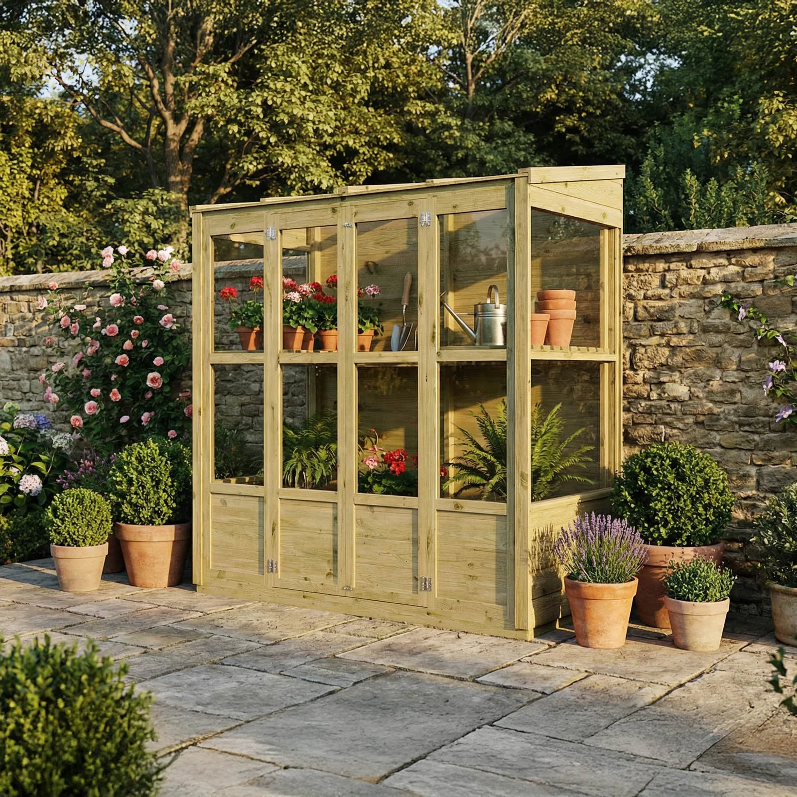 Mercia Garden Products 6 x 3 Evesham Victorian Growhouse — view 2 of 10