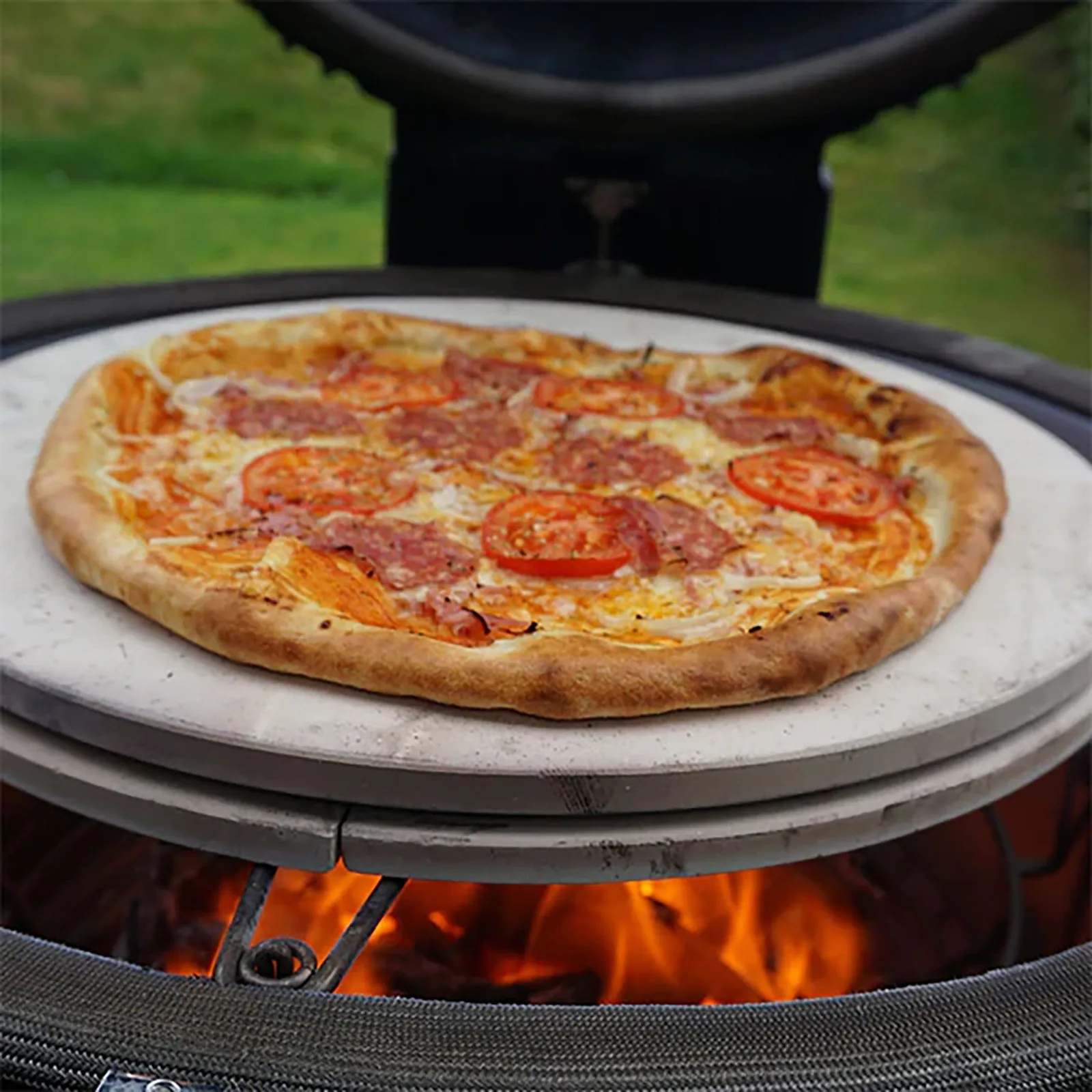 Draco Grills Draco Grills Round Pizza Stone to Fit 56cm (22in) Kamado Grill — view 2 of 4
