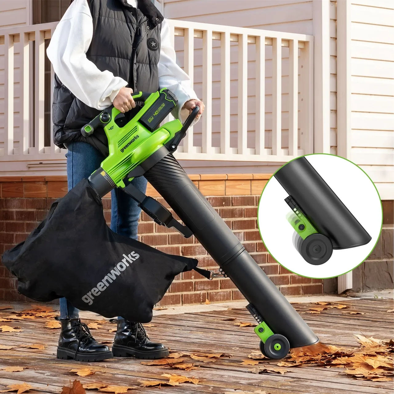 Greenworks Greenworks 40V Cordless Blower Vacuum (Tool Only) — view 3 of 3