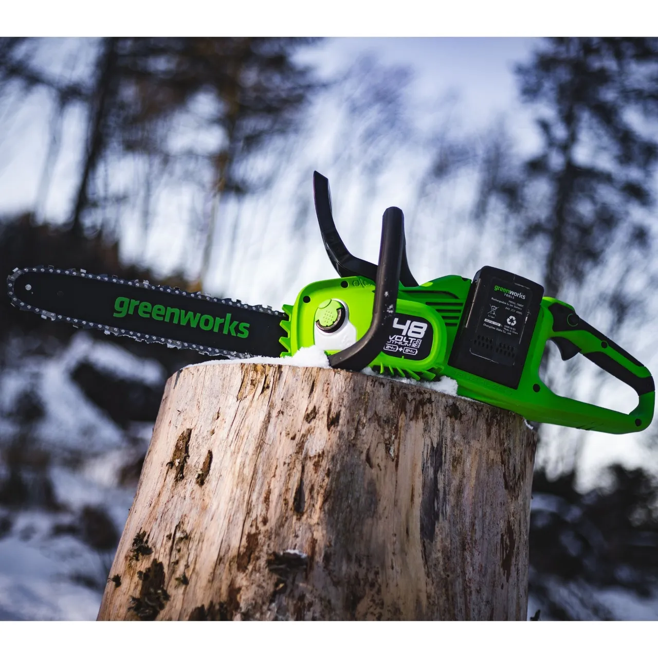Greenworks Greenworks 48V 36cm Cordless Brushless Chainsaw (Tool Only) — view 2 of 2