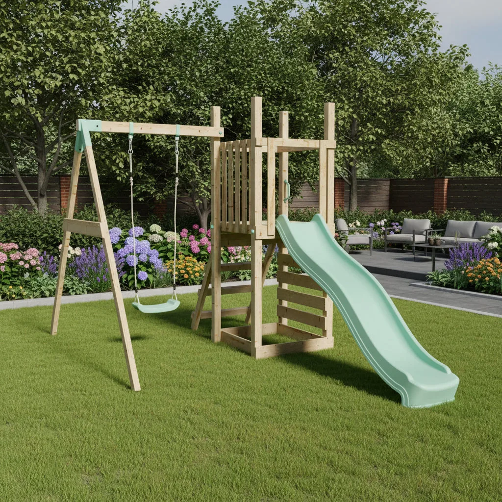 Mercia Garden Products Climbing Frame with Slide & Swing — view 2 of 9