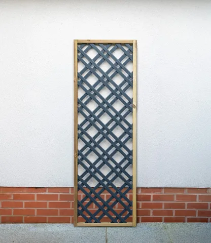 0.6m Grey Painted Lattice