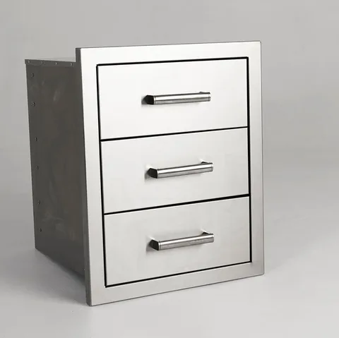 Draco Grills Draco Grills Stainless Steel Build-in Outdoor Kitchen Triple Drawer Unit