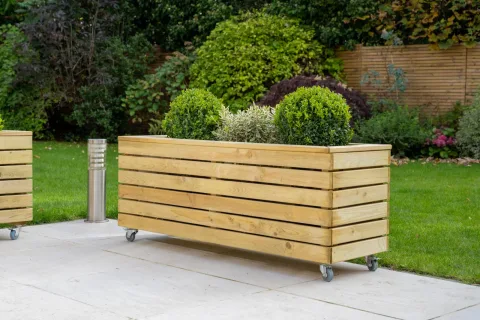 Linear Planter – Long with Wheels