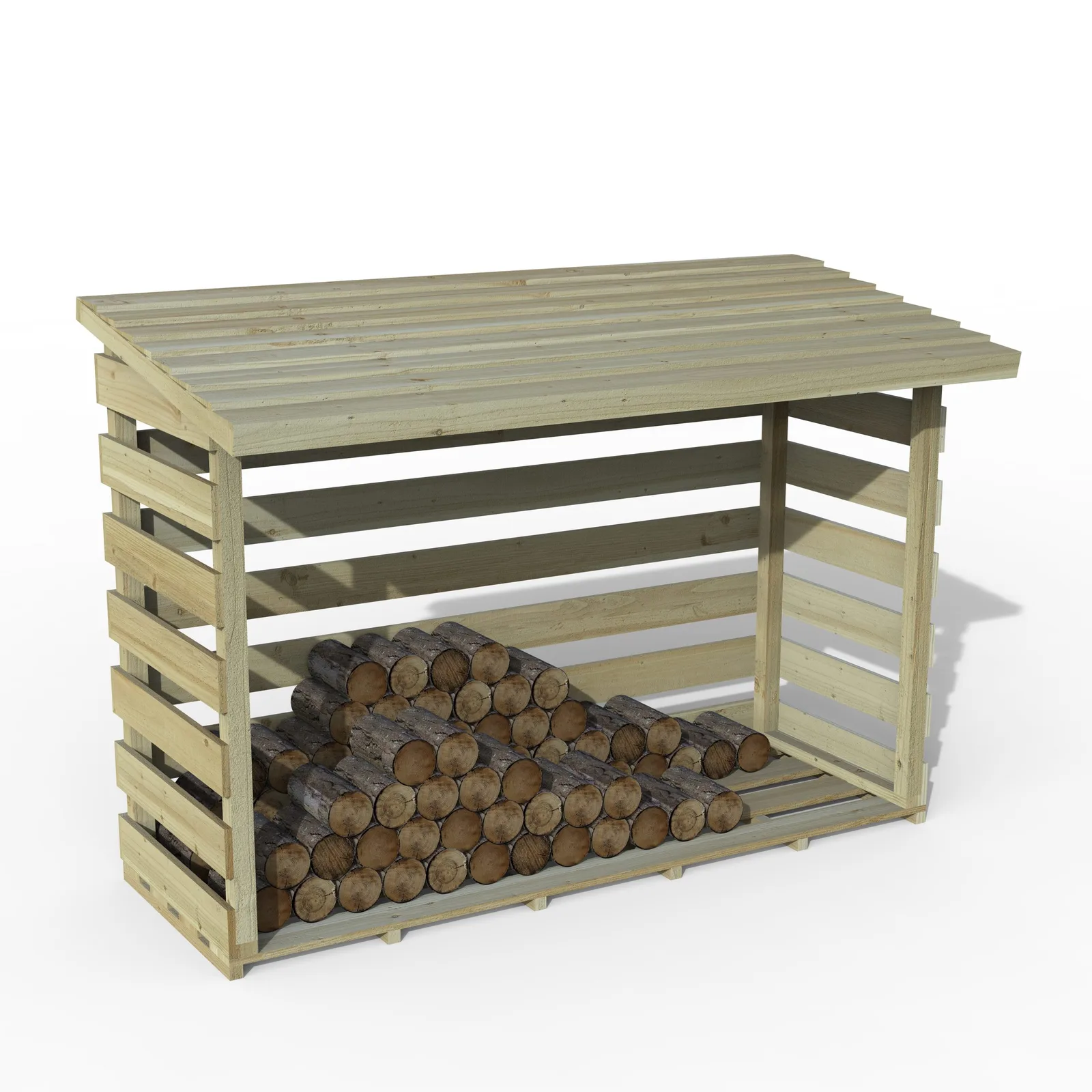Large Pent Log Store — view 2 of 5