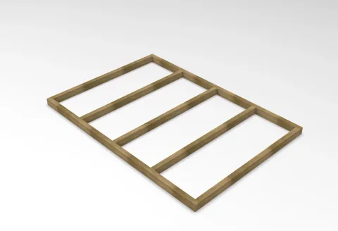 7 x 5 Shed Base for Forest Overlap & Shiplap Sheds