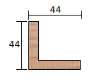 Timbco Western Red Cedar L Shape Trims 44 x 44 — view 3 of 3