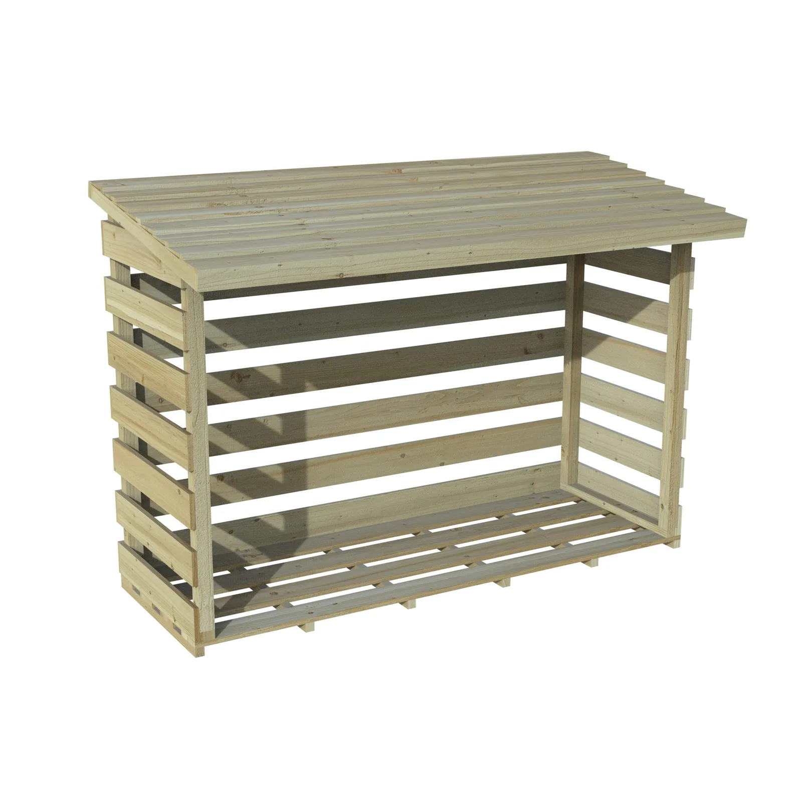 Large Pent Log Store — view 3 of 5