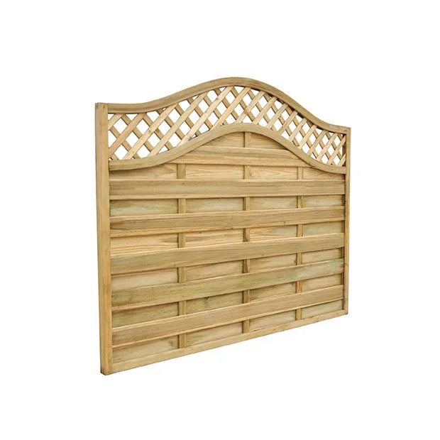 1.8m x 1.5m Pressure Treated Decorative Europa Prague Fence Panel — view 3 of 4