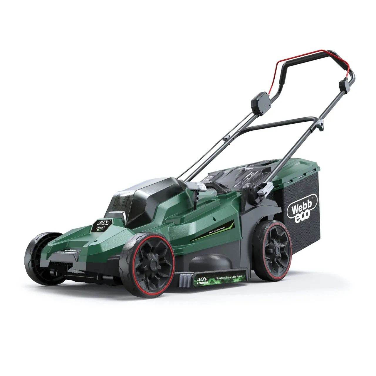Webb WEBB WEV20X2LM43B4X 43cm / 17″ Hand-Propelled Battery Mower (kit) — view 2 of 2
