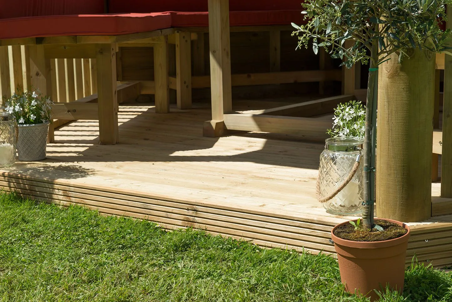 3m Premium Hexagonal Wooden Garden Gazebo with Timber Roof — view 4 of 8