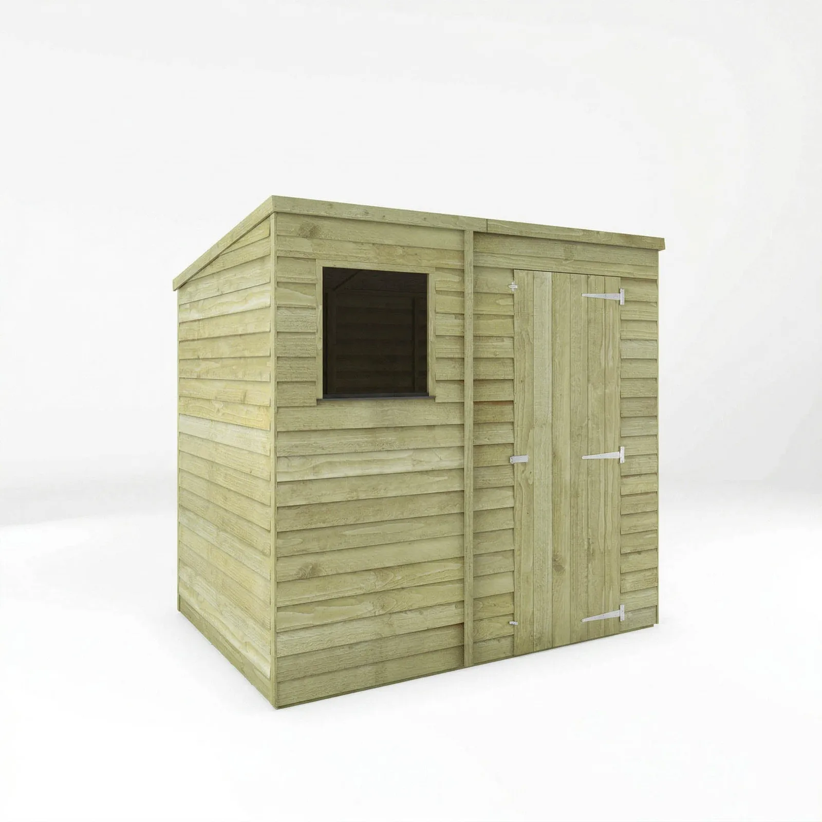 Mercia Garden Products Value Overlap Single Door Pent Shed