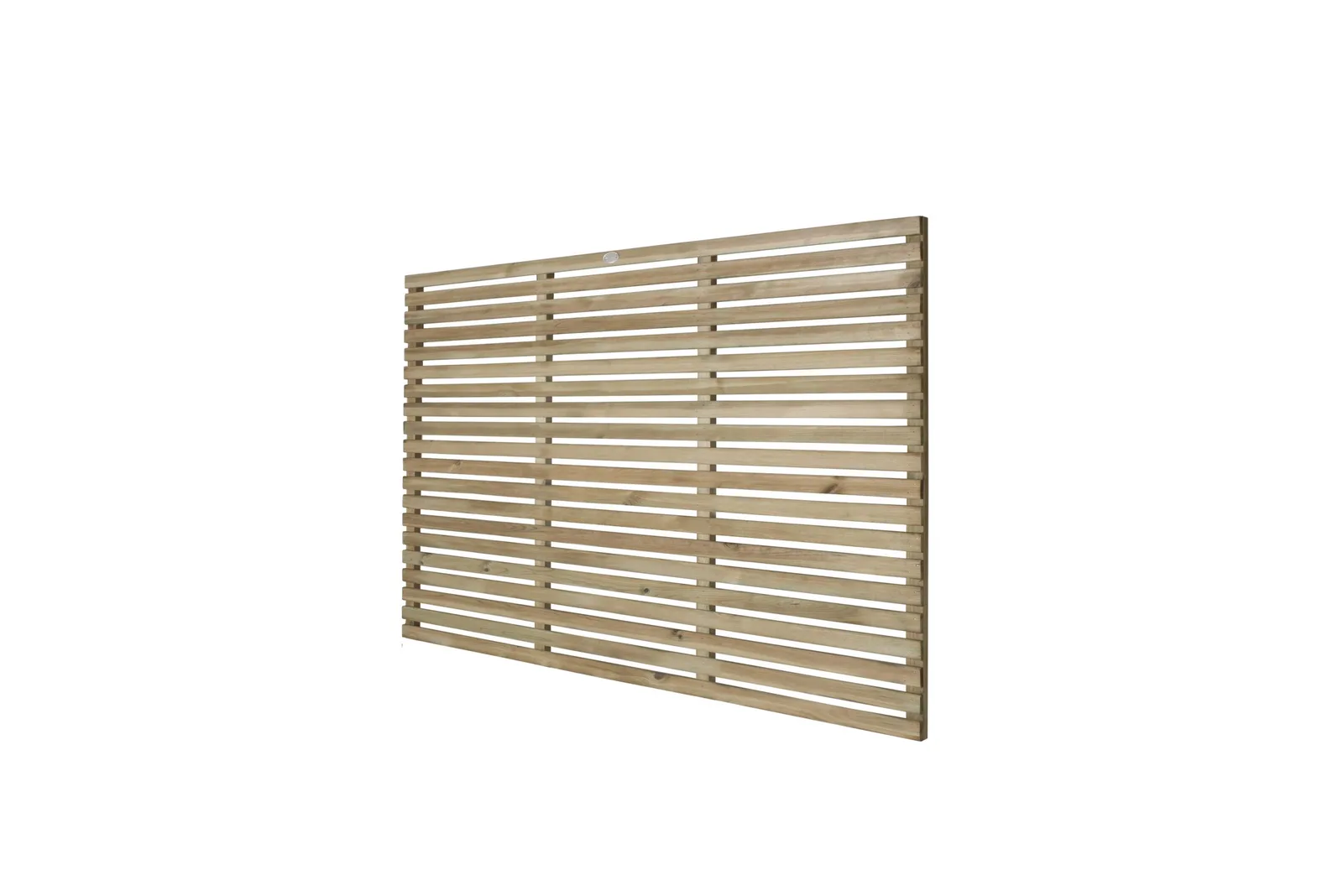 1.8m x 1.2m Pressure Treated Contemporary Slatted Fence Panel — view 3 of 4