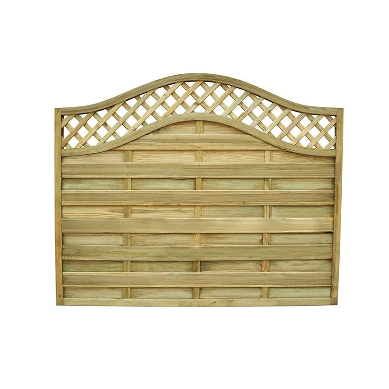 1.8m x 1.5m Pressure Treated Decorative Europa Prague Fence Panel — view 2 of 4