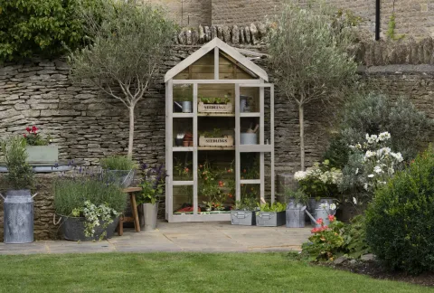 Georgian Tall Wall Greenhouse with Auto Vent