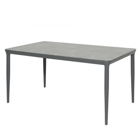 Alexander Rose Alexander Rose Outdoor Rimini Rectangular Ceramic Glass Top Table