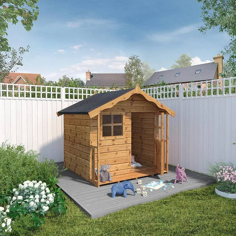Mercia Garden Products 5 x 5 Poppy Apex Wooden Playhouse — view 2 of 7
