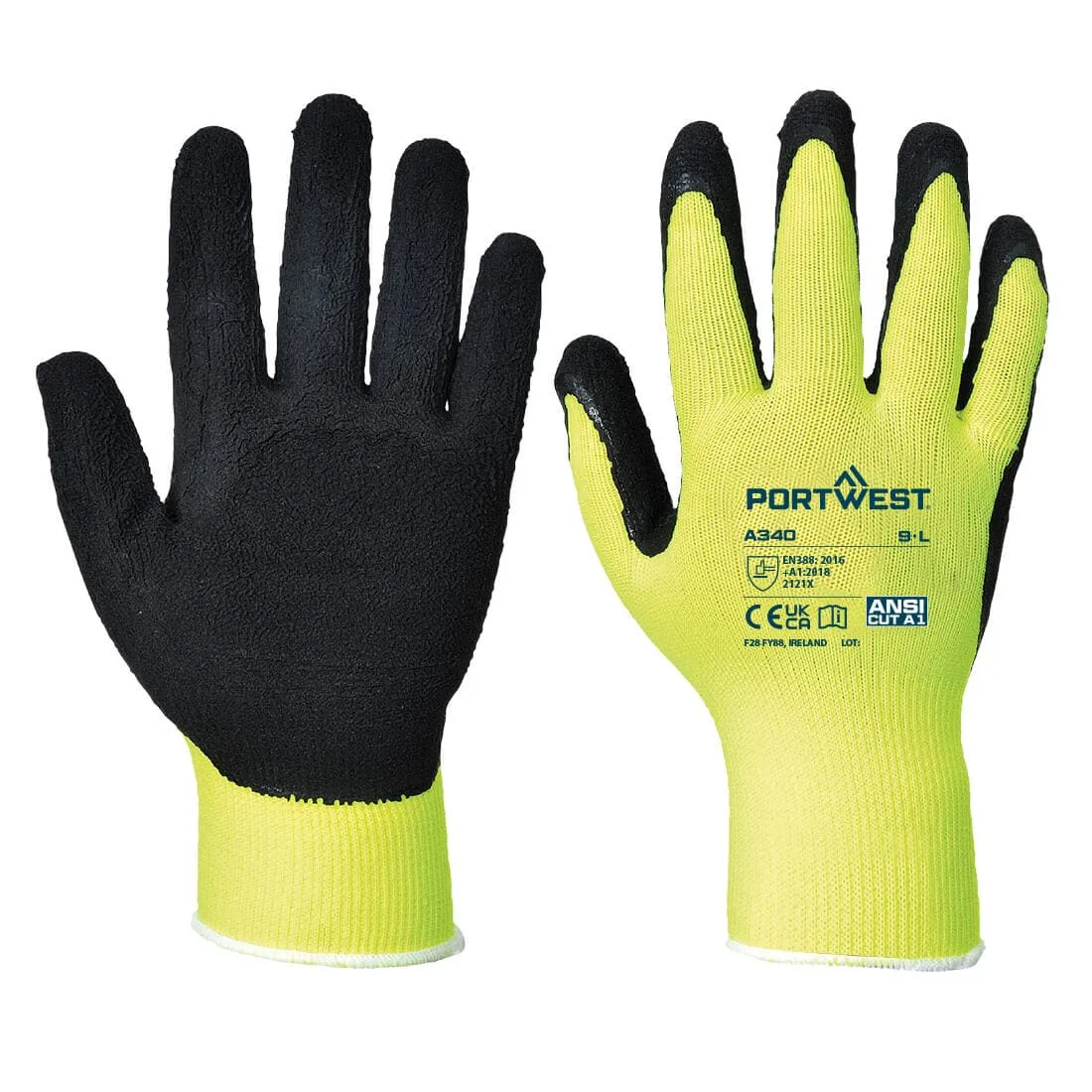 Site King Hi-Vis Grip Work Gloves — view 2 of 2