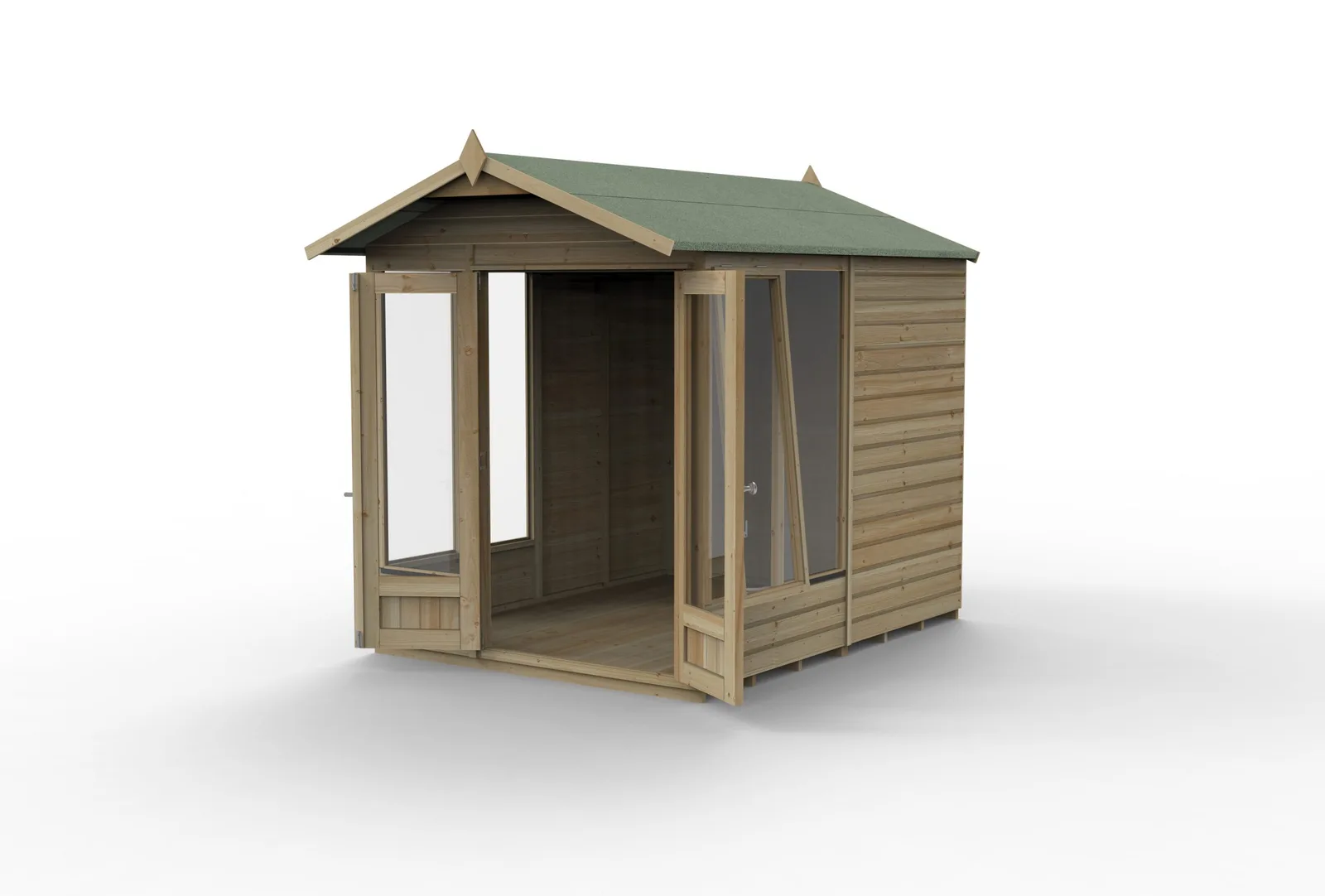 Beckwood Apex Summerhouse 8×6 – Double Door – 5 Windows – 1 Opening — view 3 of 18