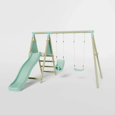 Mercia Garden Products Double Swing with Baby Seat & Slide