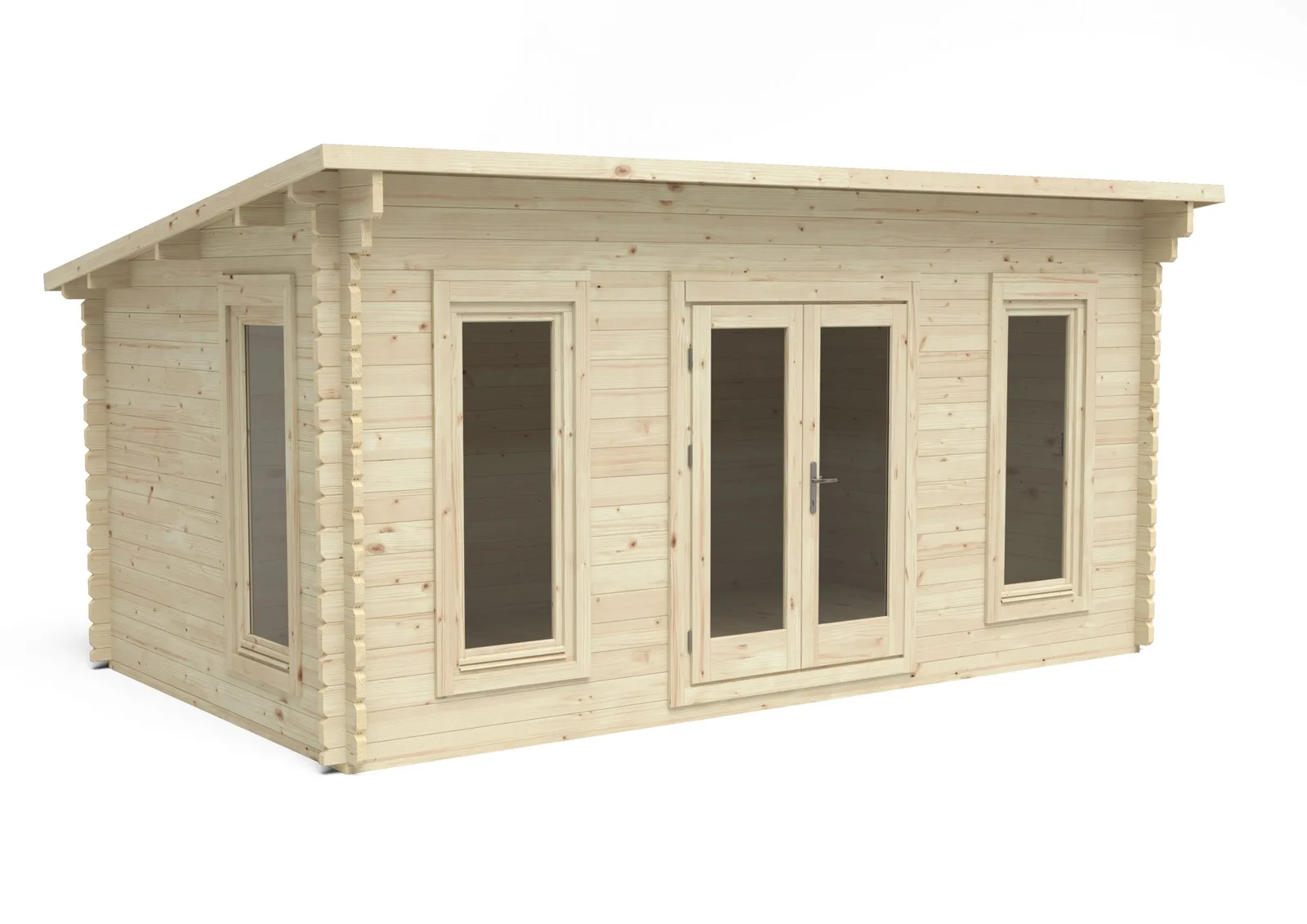 Elmley 5.0m x 3.0m Log Cabin Double Glazed 24kg Polyester Felt, Plus Underlay — view 2 of 7