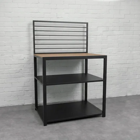 Draco Grills Draco Grills Scandic Aluminium Modular Outdoor Kitchen Shelf Unit with Wood Effect Top