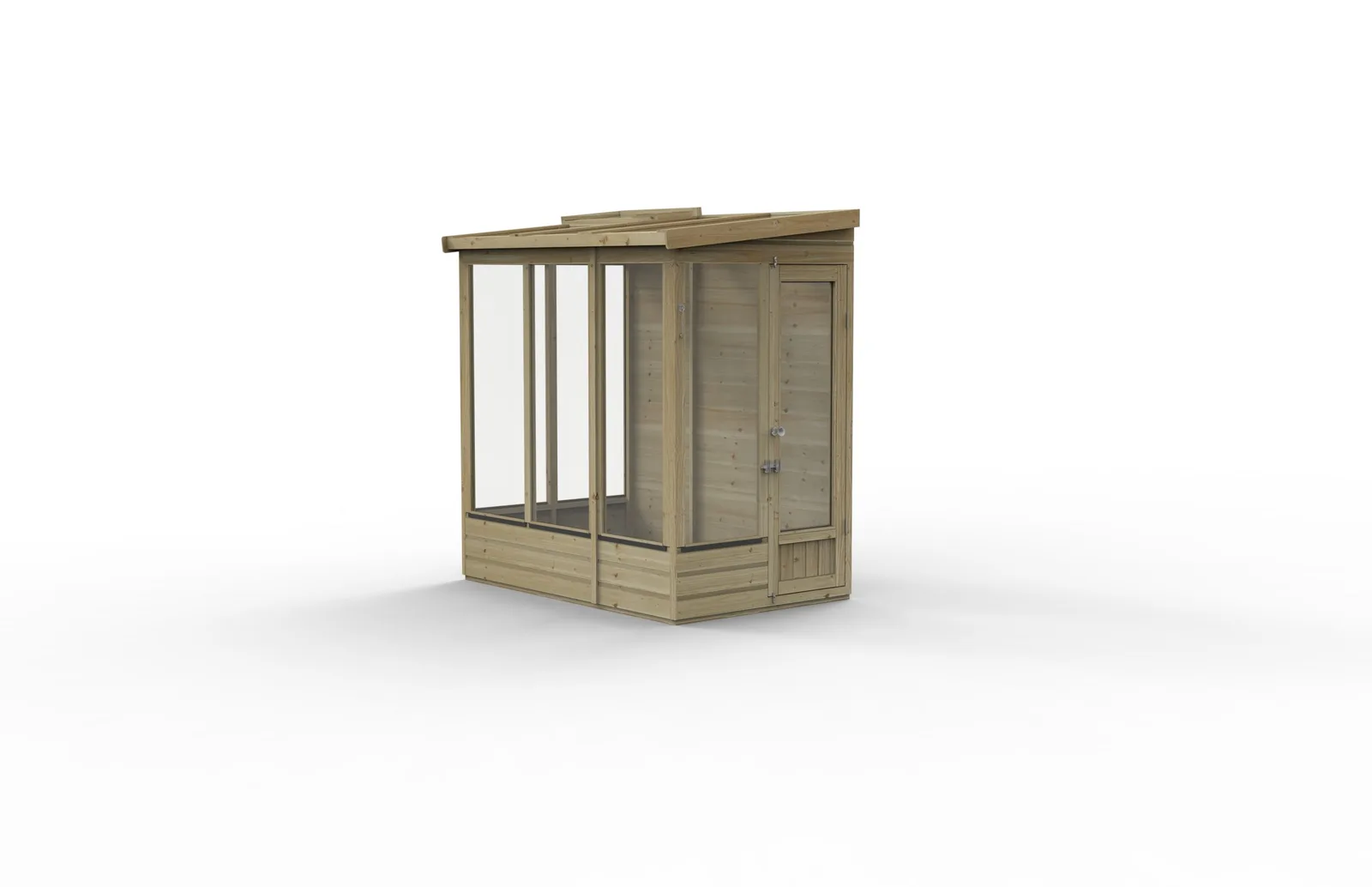 Wallscape Lean To Greenhouse 4 x 6 – Solid Back — view 3 of 19