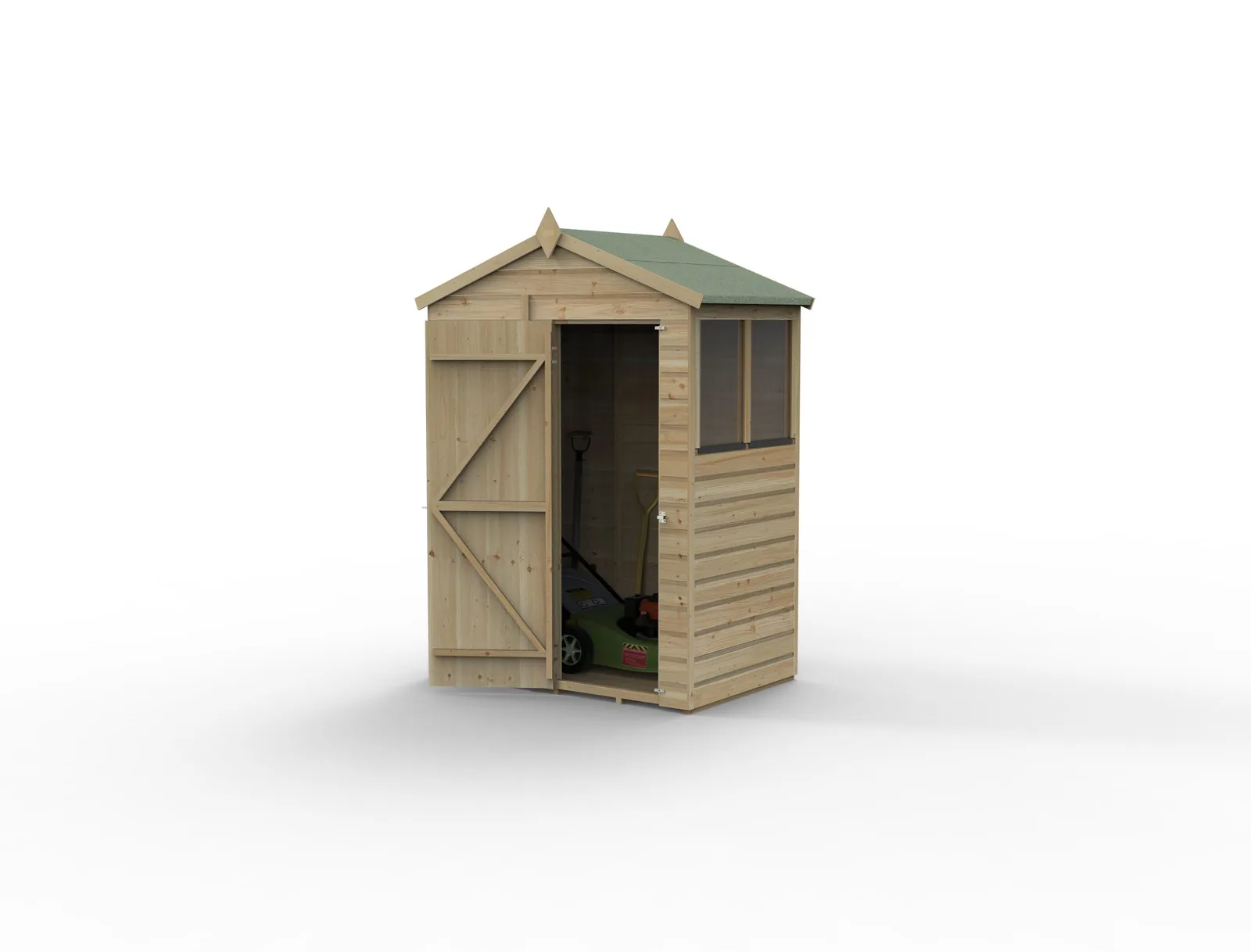 Beckwood 5×3 Apex Shed – 2 Windows — view 2 of 20