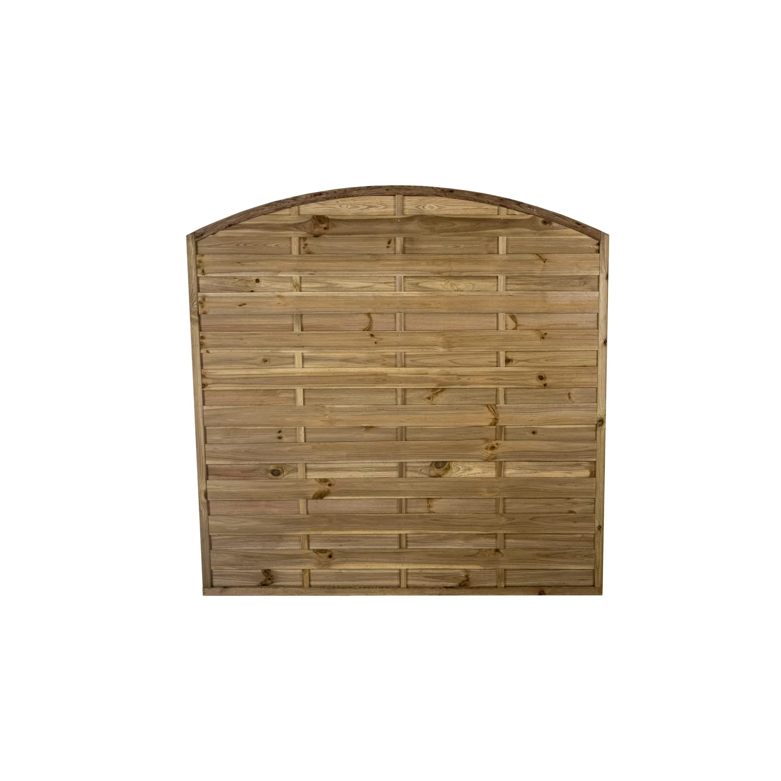 1.8m x 1.8m Pressure Treated Decorative Dome Top Fence Panel — view 2 of 5