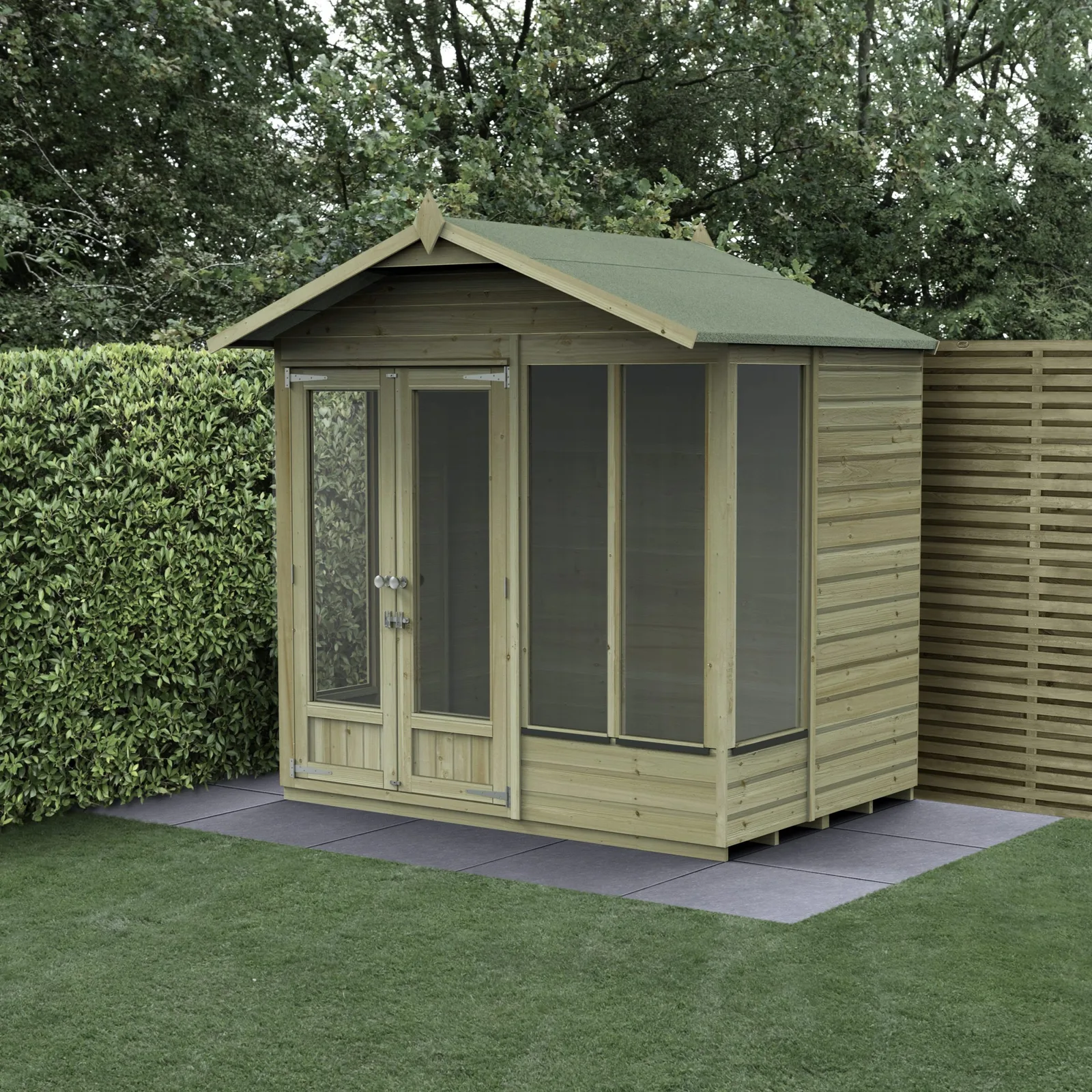 Beckwood Apex Summerhouse 7×5 – Double Door – 4 Windows — view 2 of 15