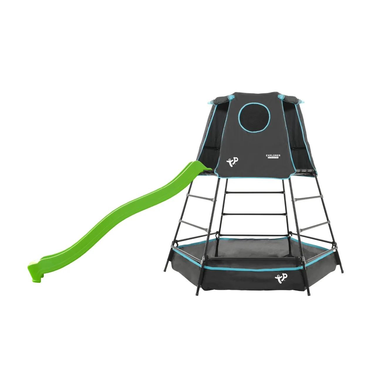 TP Toys TP Explorer Metal Climbing Frame Set and Ripple Slide Black Edition