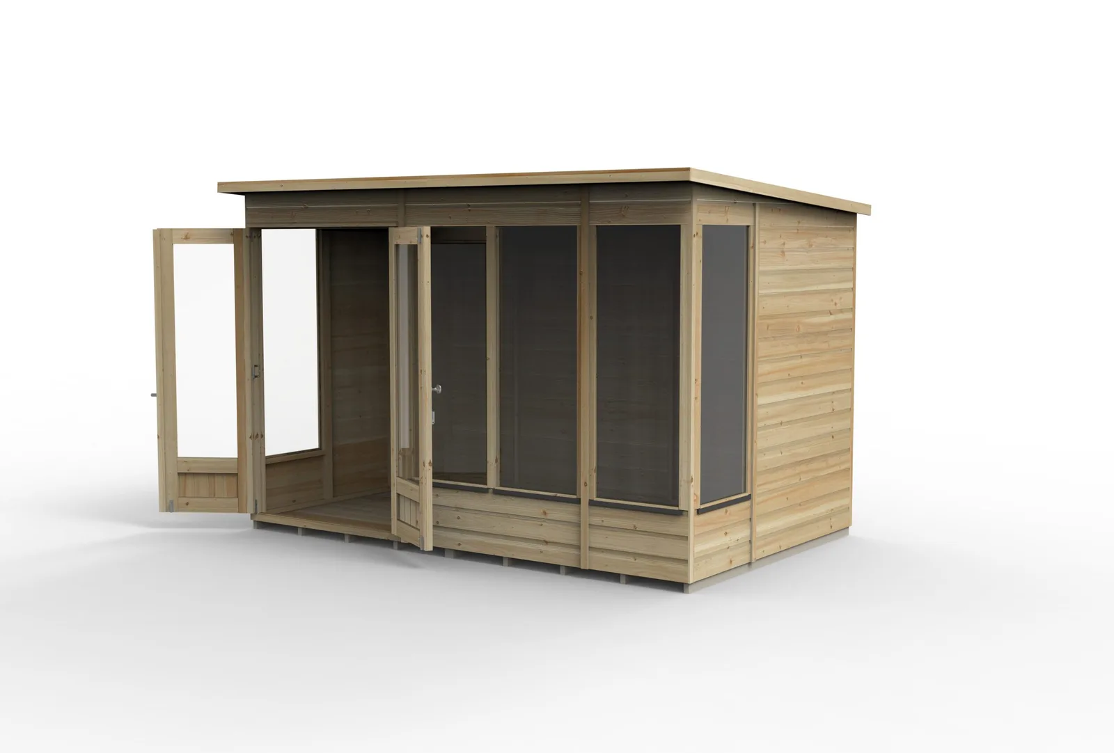 Beckwood Pent Summerhouse 10×6 – Double Door – 5 Windows — view 2 of 14