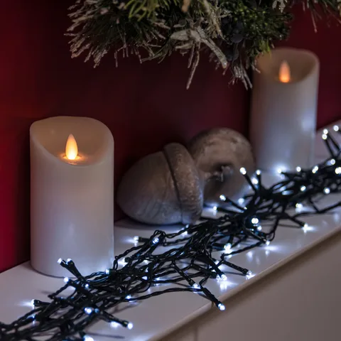 The Christmas Centre White LED Battery Operated Multi-Function Christmas Lights - 60, 240, 480