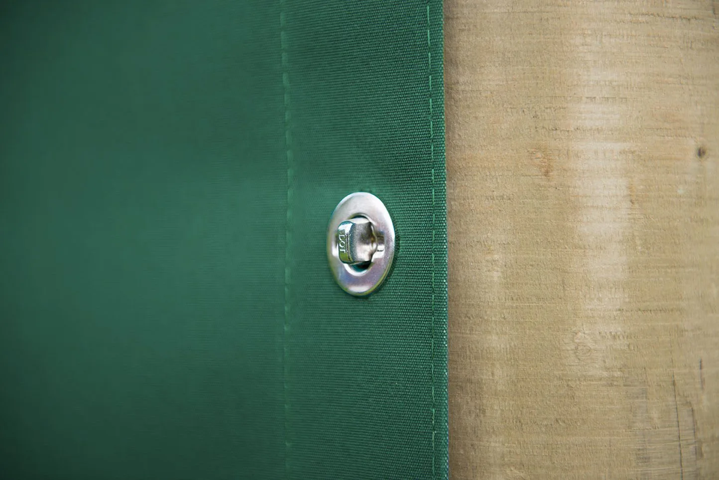 3m Premium Hexagonal Wooden Garden Gazebo Curtains – Green — view 3 of 3