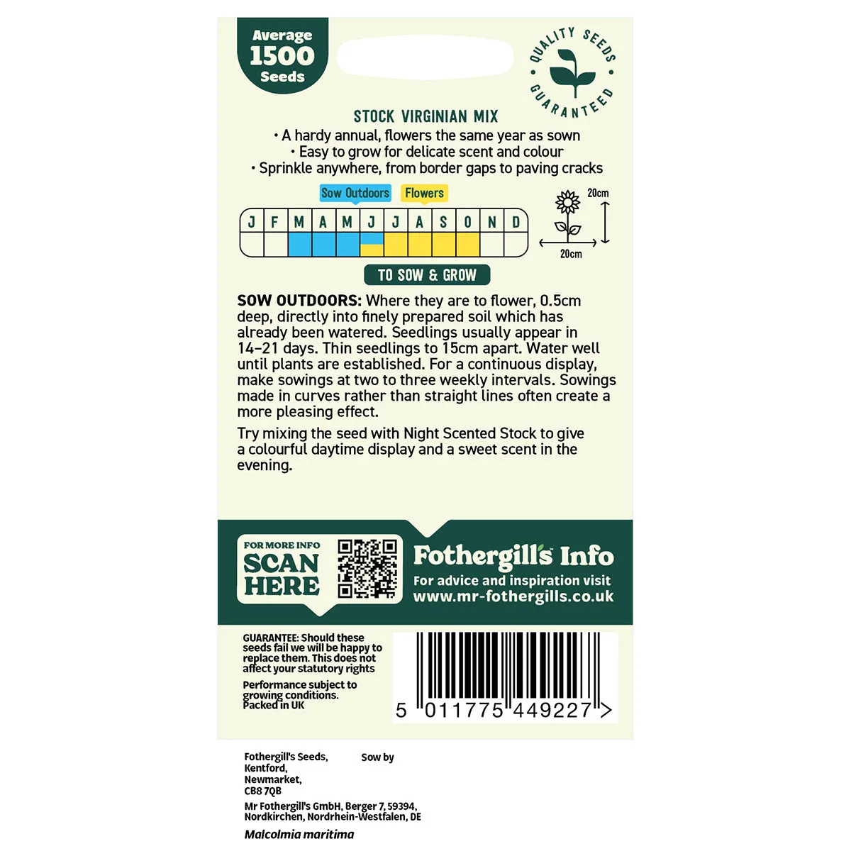 Mr Fothergills Oh Sow Simple - STOCK Mix Seeds — view 2 of 2