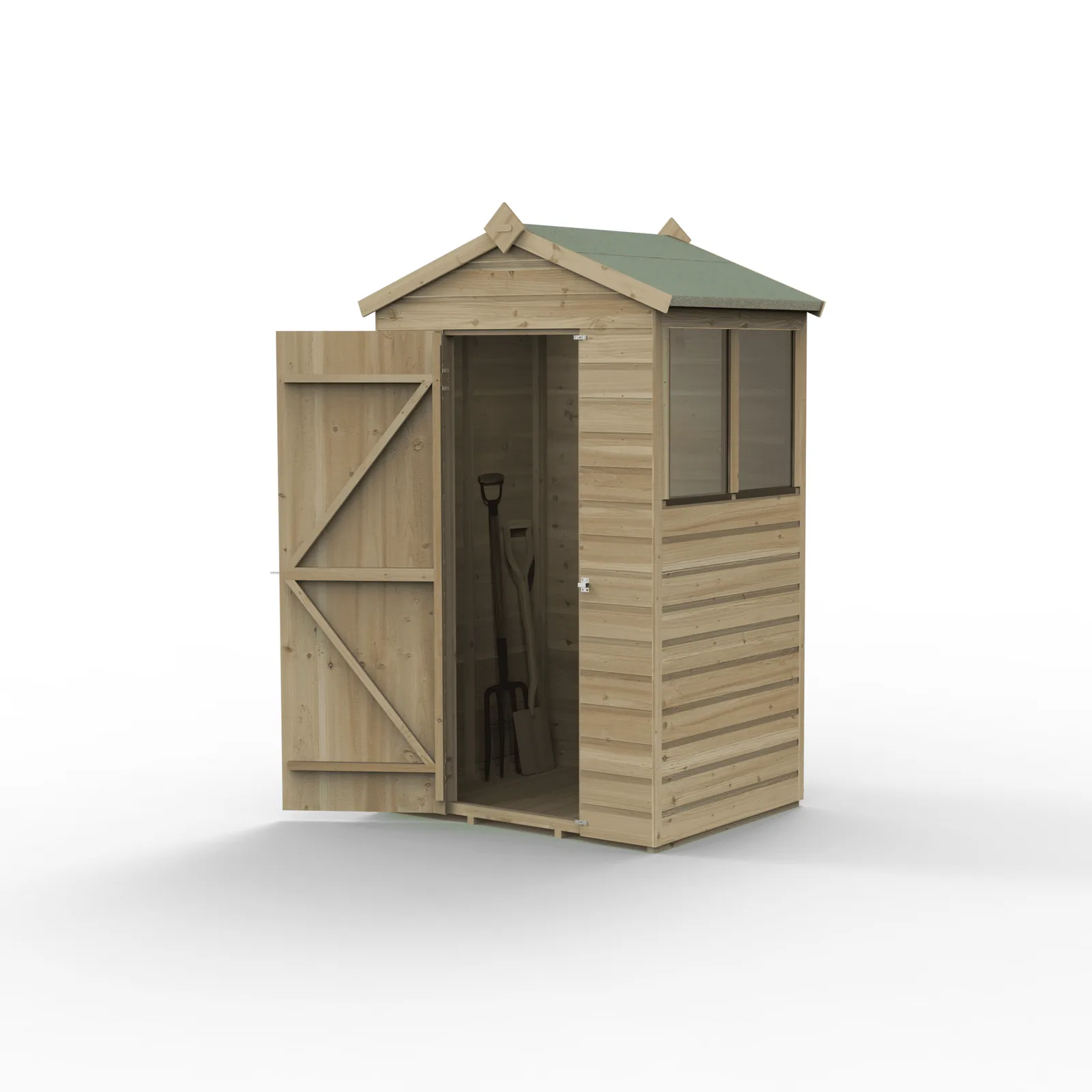 Beckwood 4×3 Apex Shed – 2 Windows — view 2 of 20