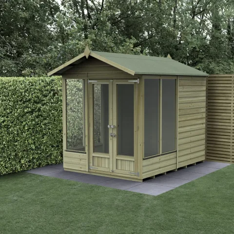 Beckwood Apex Summerhouse 8×6 – Double Door – 5 Windows