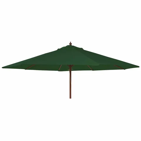 Alexander Rose Alexander Rose 3m Hardwood Round Garden Parasol - Green