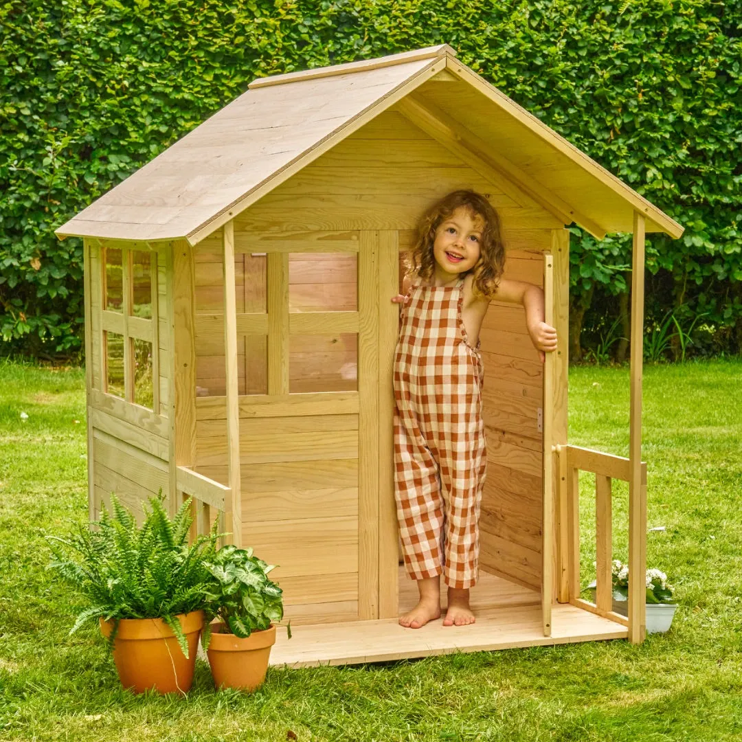 TP Toys Buttercup Cottage Wooden Playhouse with Floor and Verandah - FSC® certified — view 2 of 3