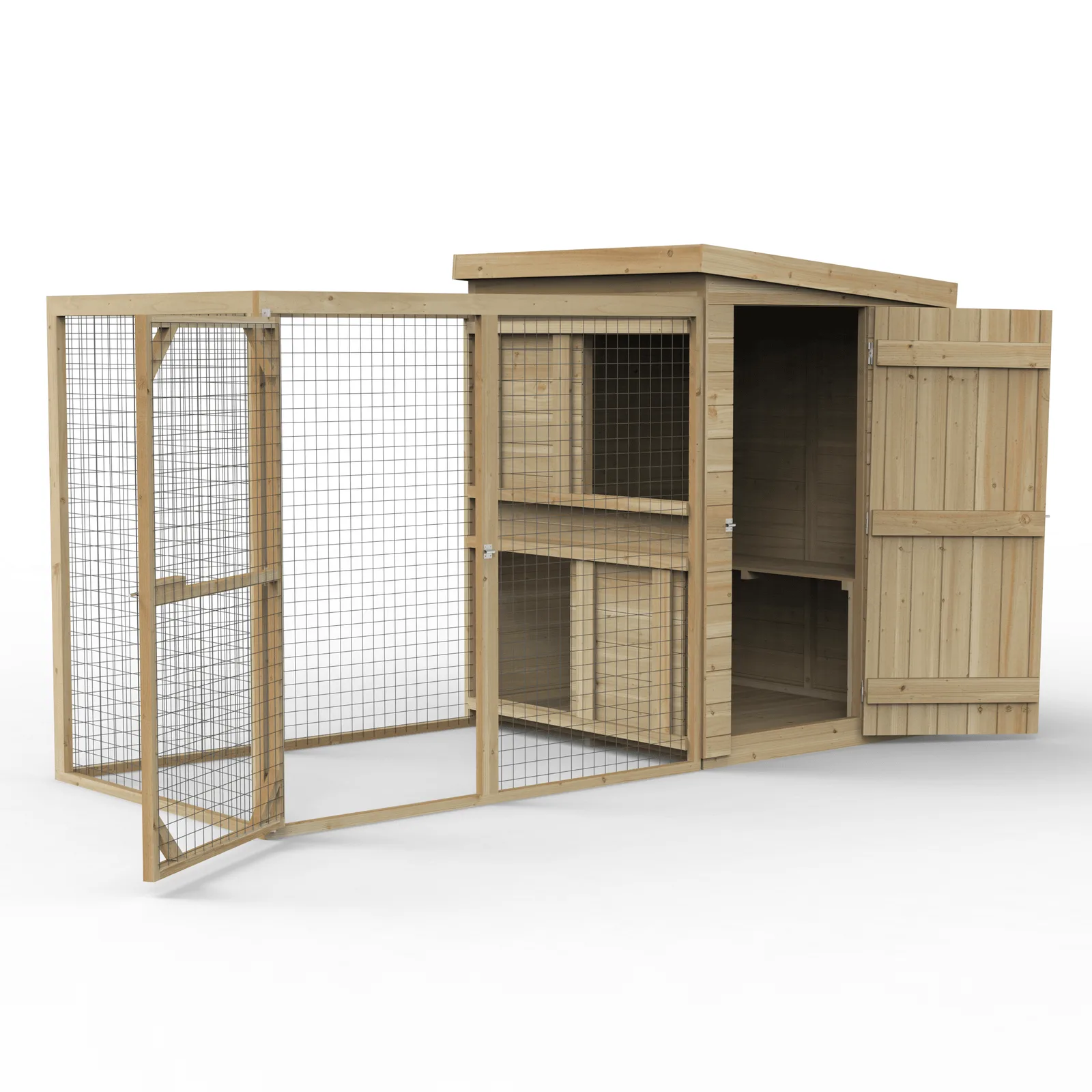Large Dog Kennel & Run — view 3 of 22