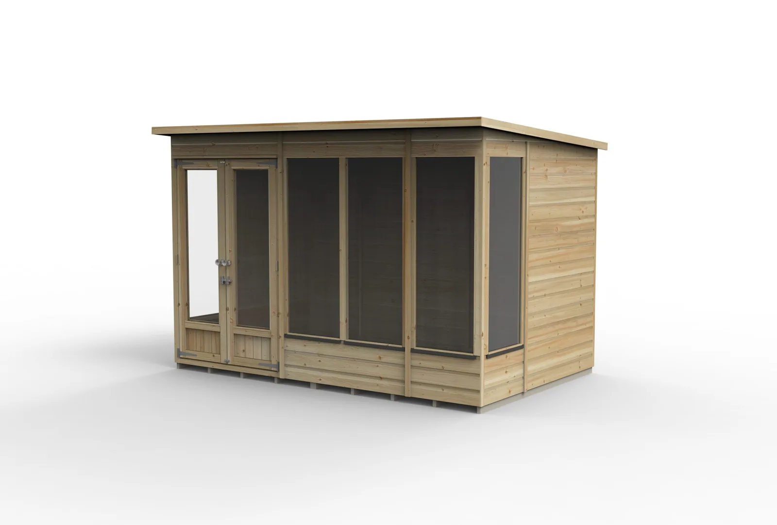 Beckwood Pent Summerhouse 10×6 – Double Door – 5 Windows — view 3 of 14