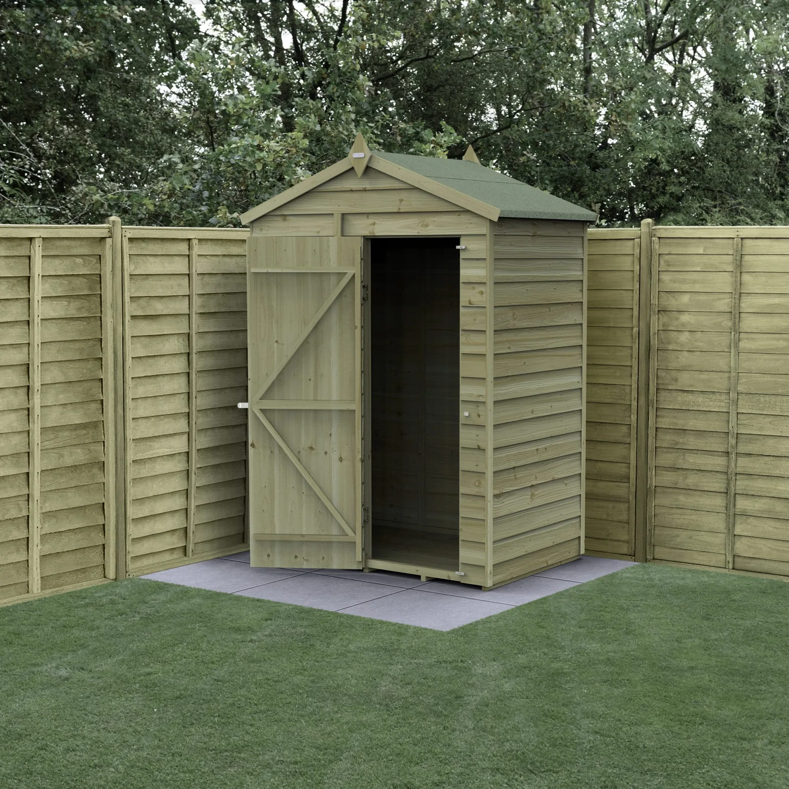 4LIFE Apex Shed 5×3 – Single Door – No Windows