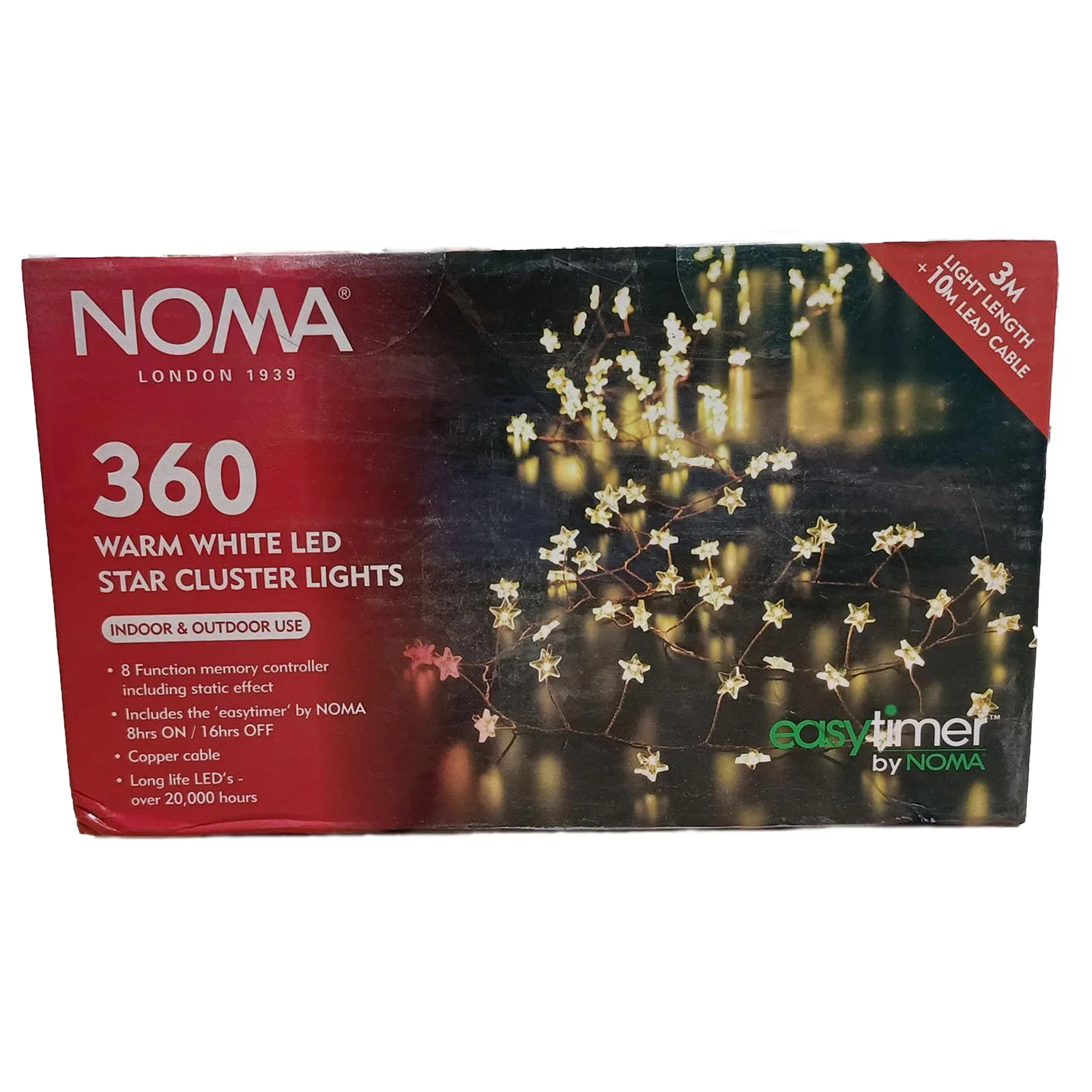 Noma Noma Christmas Warm White LED Star Cluster Lights — view 2 of 2